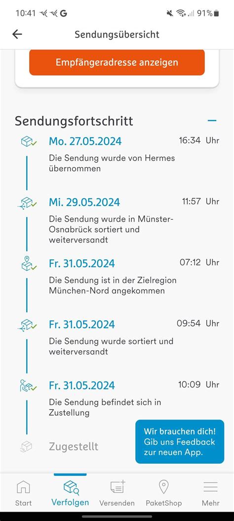 hermes liefert montag|hermes sendung zustellung.